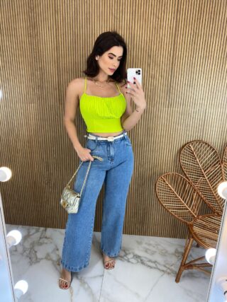 fernandaramosstore com br cropped feminino com bojo plissado de alca regulavel verde lima 2