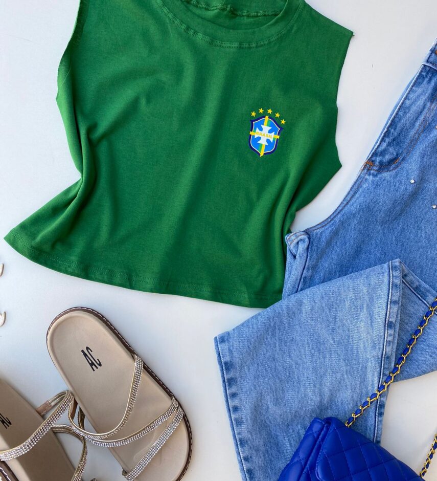 fernandaramosstore com br cropped feminino sem manga com estampa verde