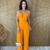 fernandaramosstore com br macacao feminino com bojo alca regulavel com aberturas laranja 4
