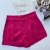 Short Feminino Pink Viscolinho com Bolsos Fernanda Ramos Store