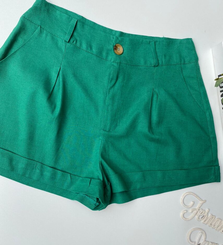 fernandaramosstore com br short feminino verde viscolinho com bolsos 1