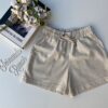 Short Feminino Viscolinho com Amarração Bege Fernanda Ramos Store
