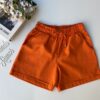 Short Feminino Viscolinho com Amarração Laranja Fernanda Ramos Store