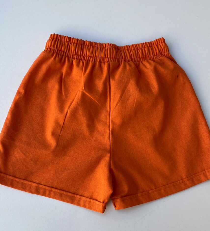 fernandaramosstore com br short feminino viscolinho com amarracao laranja 2