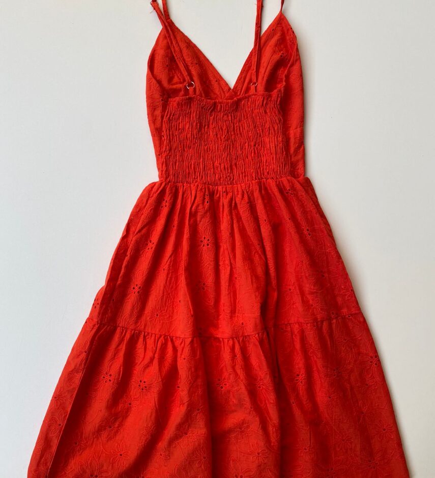 Vestido Curto Alcinha sem Bojo Laise Coral - Fernanda Ramos Store