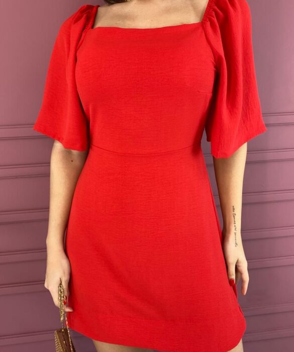 fernandaramosstore com br vestido curto com bojo com amarracao atras vermelho 1