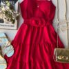 fernandaramosstore com br vestido curto com bojo pink com detalhe em amarracao 1