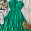 fernandaramosstore com br vestido curto com bojo verde com detalhe em amarracao