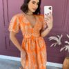 fernandaramosstore com br vestido curto sem bojo bordado manga curta laranja 2