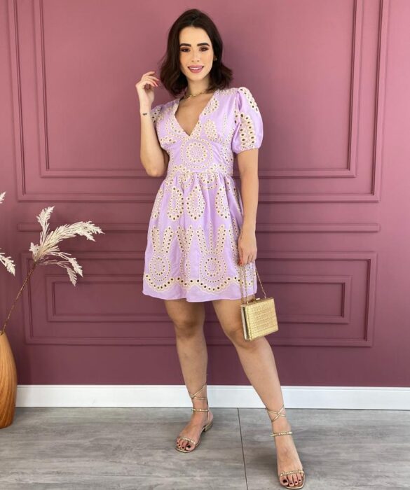 fernandaramosstore com br vestido curto sem bojo bordado manga curta lilas 1