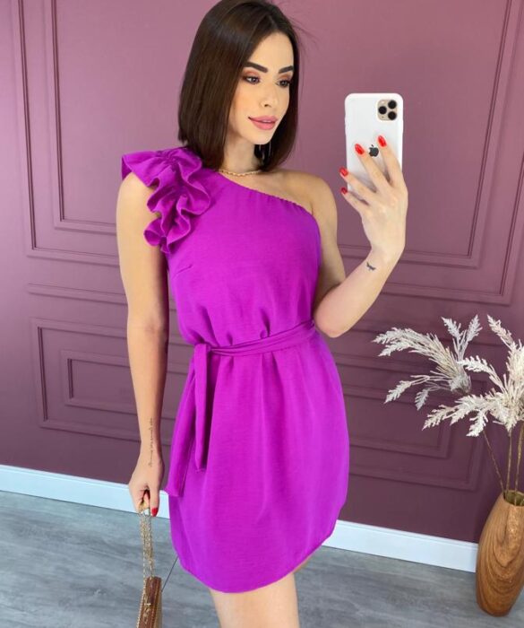 fernandaramosstore com br vestido curto sem bojo nula manga com amarracao fucsia 1