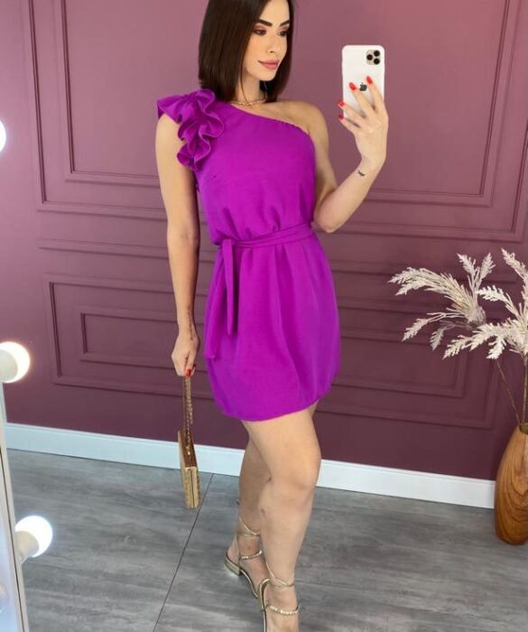 fernandaramosstore com br vestido curto sem bojo nula manga com amarracao fucsia 2