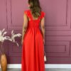 fernandaramosstore com br vestido longo com bojo alca com elastico e babados vermelho 4