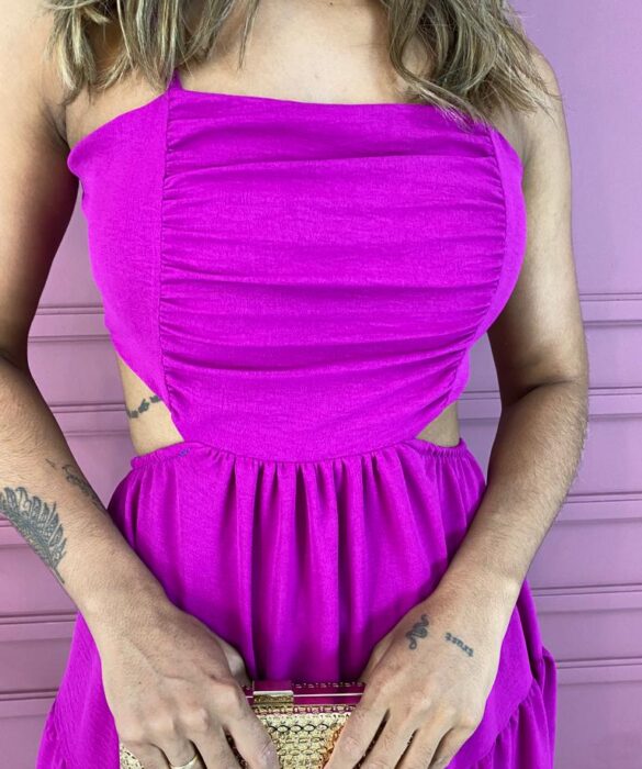 fernandaramosstore com br vestido longo com bojo alca regulavel e abertura fucsia