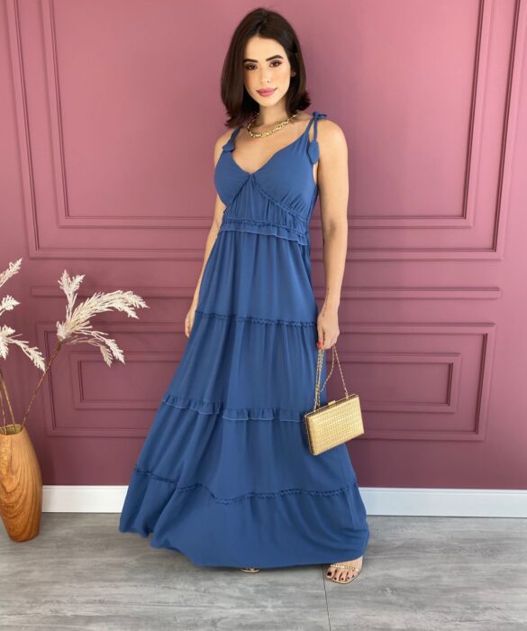 fernandaramosstore com br vestido longo com bojo alcas com amarracao azul 1