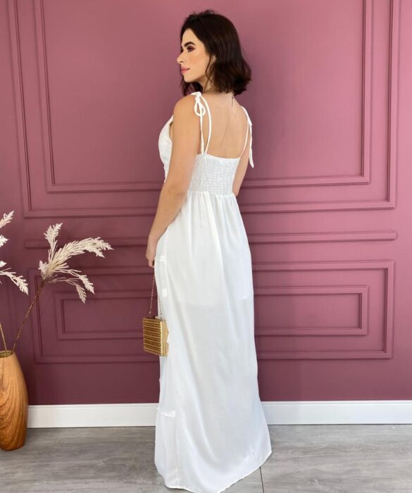 fernandaramosstore com br vestido longo com bojo alcas com amarracao branco 2