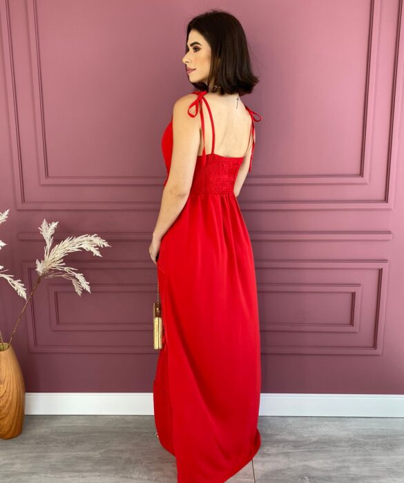 fernandaramosstore com br vestido longo com bojo alcas com amarracao vermelho 3