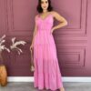 fernandaramosstore com br vestido longo com bojo botoes falso de alca rosa 1