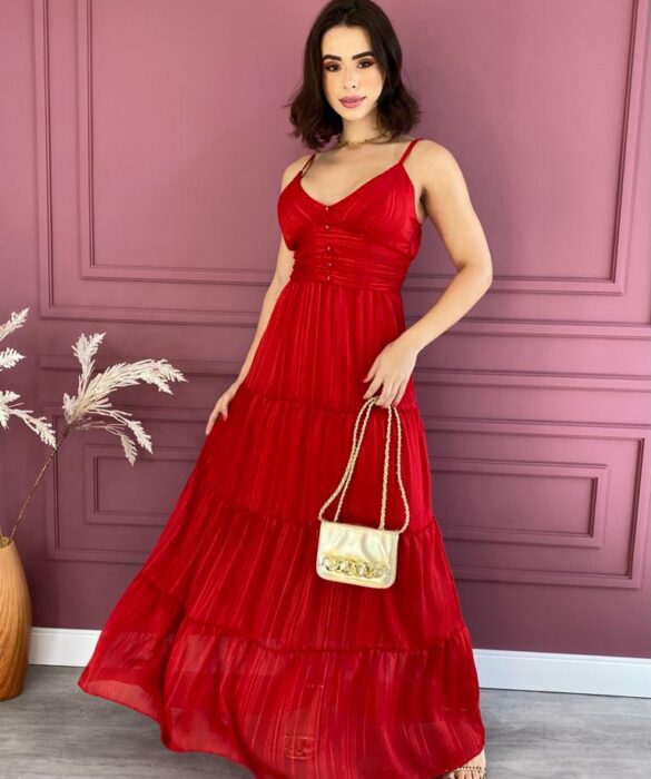 fernandaramosstore com br vestido longo com bojo botoes falso de alca vermelho 1