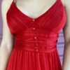 fernandaramosstore com br vestido longo com bojo botoes falso de alca vermelho 2