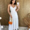 fernandaramosstore com br vestido longo com bojo branco botoes falsos 2