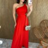 fernandaramosstore com br vestido longo com bojo com abertura e amarracao vermelho 1