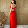 fernandaramosstore com br vestido longo com bojo com abertura e amarracao vermelho 3