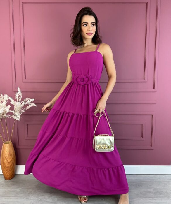 fernandaramosstore com br vestido longo com bojo com detalhe em amarracao fucsia