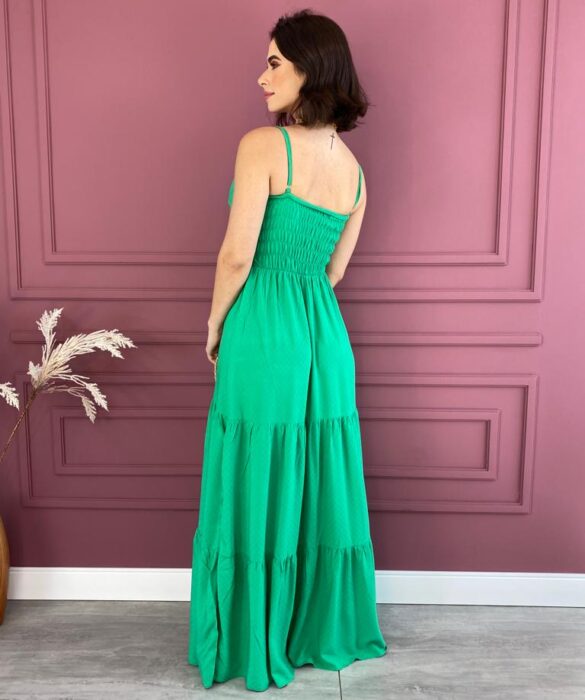 fernandaramosstore com br vestido longo com bojo detalhe franzido alca regulavel verde