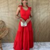 fernandaramosstore com br vestido longo com bojo em camadas amarracao nas alcas vermelho 1