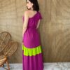 fernandaramosstore com br vestido longo com bojo mula manca com faixa fucsia e verde 3