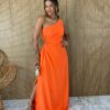 fernandaramosstore com br vestido longo com bojo mula manca com fenda laranja 1