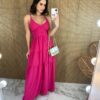 fernandaramosstore com br vestido longo com bojo pink botoes falsos 2