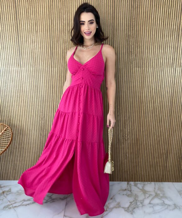 fernandaramosstore com br vestido longo com bojo pink botoes falsos 3