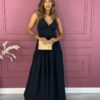 fernandaramosstore com br vestido longo com bojo preto botoes falsos 1