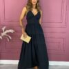 fernandaramosstore com br vestido longo com bojo preto botoes falsos 2