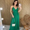 fernandaramosstore com br vestido longo com bojo tule alca regulavel e amarracao verde 2