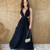 fernandaramosstore com br vestido longo com bojo tule com abertura e amarracao preto 1