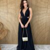 fernandaramosstore com br vestido longo com bojo tule com abertura e amarracao preto 3