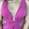 fernandaramosstore com br vestido longo com bojo tule com abertura e amarracao rosa 3