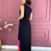 fernandaramosstore com br vestido longo de malha alca grossa preto e pink 2