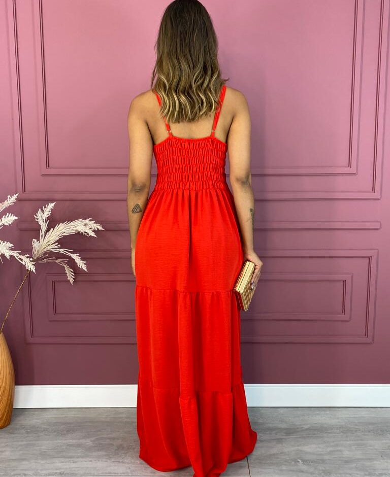 fernandaramosstore com br vestido longo em camadas com bojo e alca regulavel vermelho 2