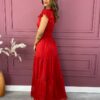 fernandaramosstore com br vestido longo manga curta sem bojo crepe vermelho 3