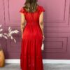 fernandaramosstore com br vestido longo manga curta sem bojo crepe vermelho 4