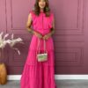 fernandaramosstore com br vestido longo sem bojo com detalhes redondos pink 1