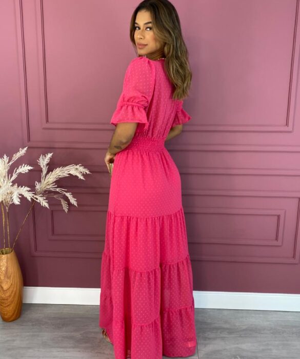 fernandaramosstore com br vestido longo sem bojo com relevo e botoes pink 2