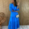 fernandaramosstore com br vestido longo sem bojo decote v azul 1