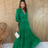 fernandaramosstore com br vestido longo sem bojo decote v verde 1