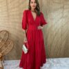 fernandaramosstore com br vestido longo sem bojo decote v vermelho 1