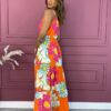 fernandaramosstore com br vestido longo sem bojo floral pink e laranja com amarracao 2